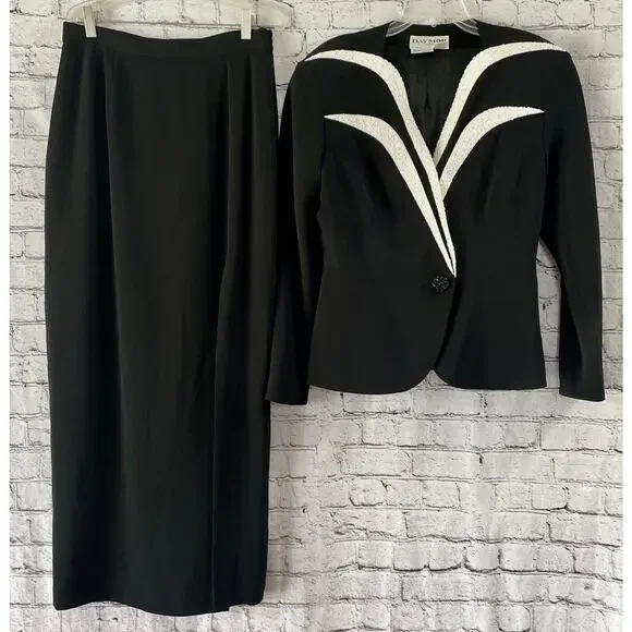 Daymor Couture by C. Mercedes Ferreira Evening Special Occasion Skirt Jacket 10 - Picture 1 of 13